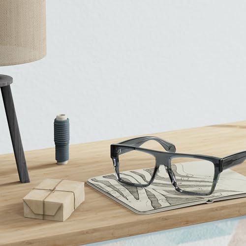 VISOONE Square Full Rim Blue Light Blocking Glasses Large Fashion Computer Multi Colors Eyeglass Frame Women Men ALBA - Image 4