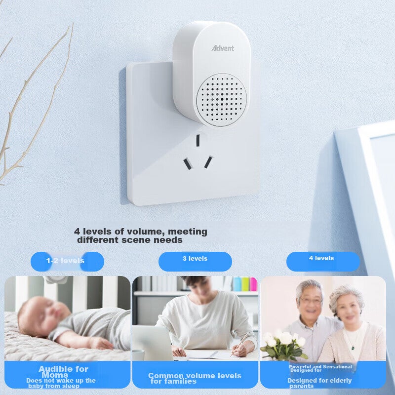 JD Jing Zao Advent Wireless Doorbell, Home Indoor Unit 313, Standalone Receiver (Cannot Be Used Alone, Requires Pairing with FL Button) - Image 4
