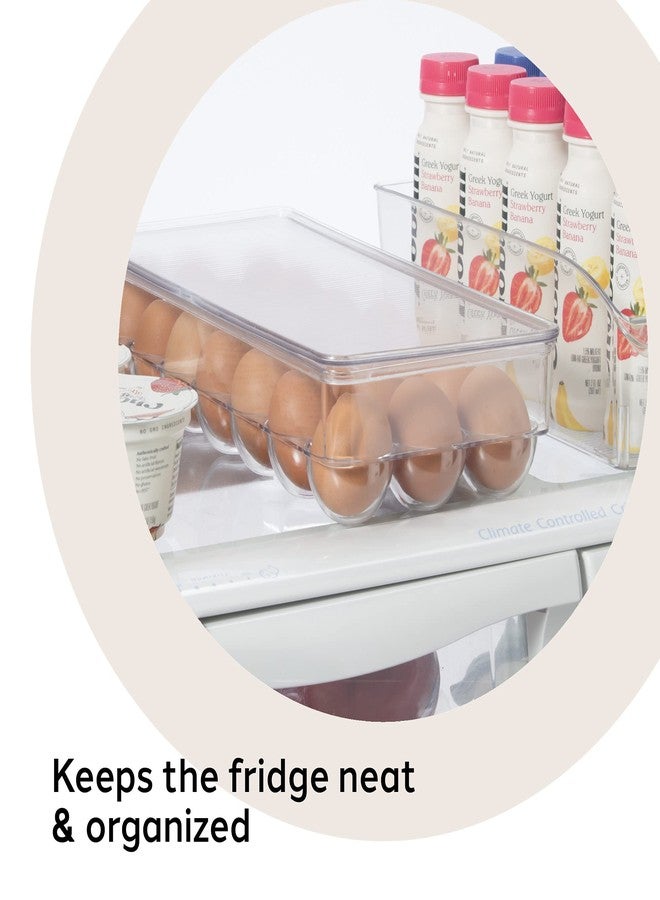 Oggi Stackable Covered Egg Holder - Kitchen Organization, Fridge Organizer, Food Storage, Clear Stackable Storage Bins, 21 Egg Tray - Image 5