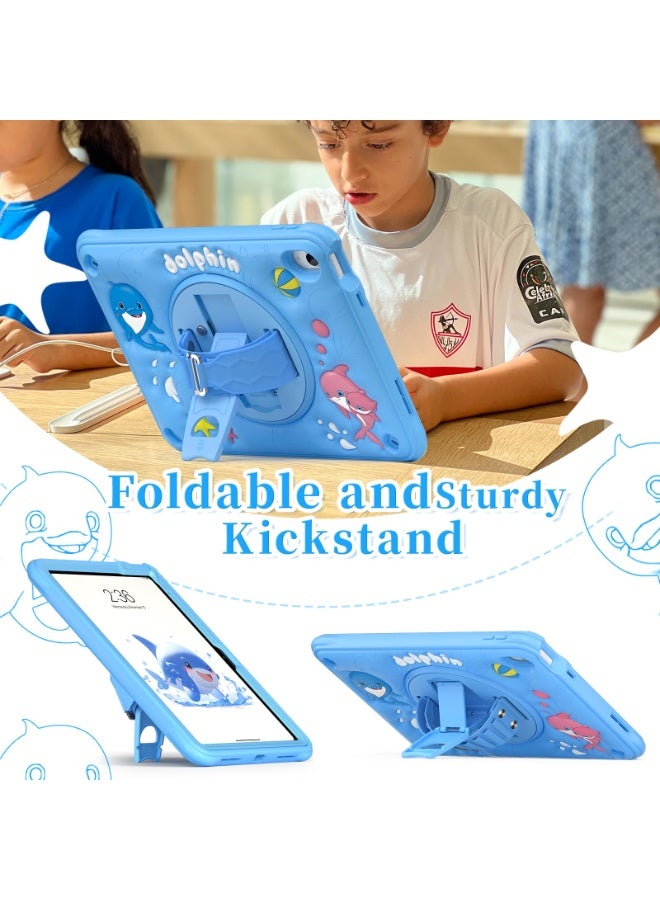 Cover for Apple iPad (A16) 11th/10th Generation (2025/2022) Case Cover, Tough Bubble Kids case Cover for Apple iPad 11th/10th Gen 2025/2022 with Rotating Kickstand  Shoulder Strap - Image 4