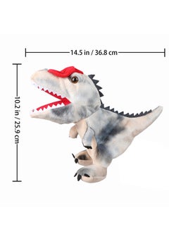 KASTWAVE Hand Puppets, Dinosaur Hand Puppets, Dinosaur Puppets for Kids, Dinosaur Toys for Boys Girls, Open Movable Mouth Finger Gift, for Kids Children Role-Play, Preschool, Storytelling  - Image 2