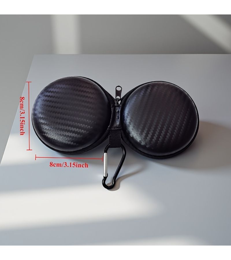 Compact Travel Ashtray With Lid For Cyclists Black And Red 1pc - Image 3