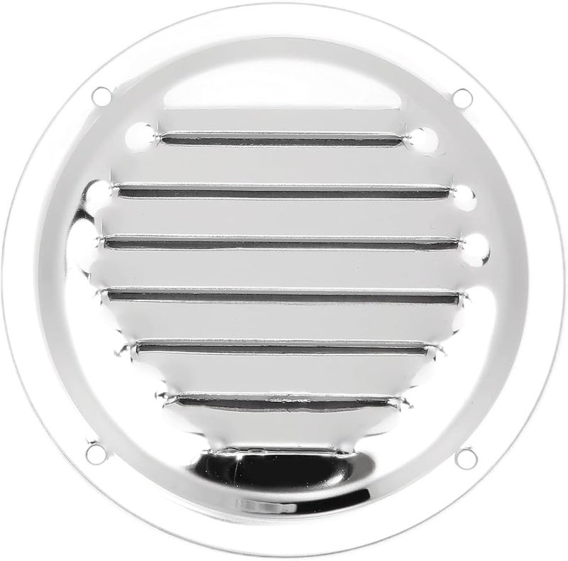 Stainless Steel Round Louver Air Vent 5 Inches Mirror Finish For Yacht Caravan Kitchen - Image 2