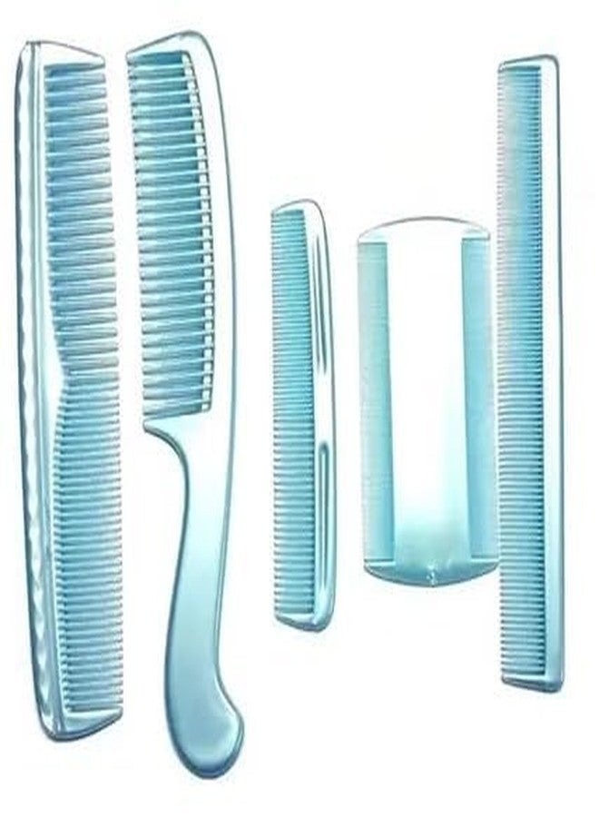 PADMAVATHI ENTERPRISES Hair Comb Set, Lightweight Styling & Grooming Combs for Daily Use - 5 combs included - 1 set - Random Color - Image 1