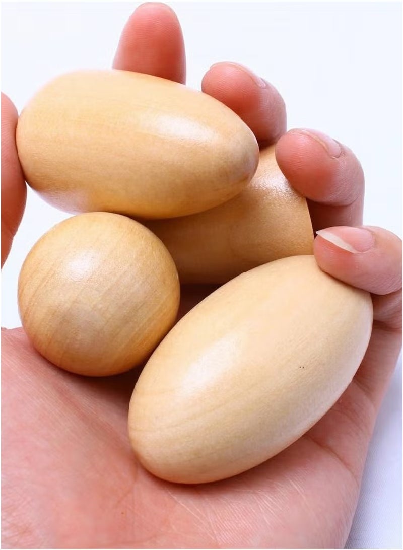 Realfrog Geometric Solids Guess Game - 3D Shapes Miniature Set -Wooden Montessori Toys - Ages 3 and Up - Image 3