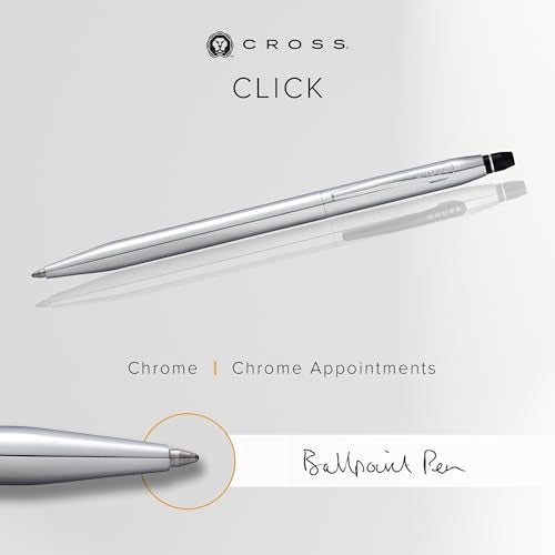 Cross Click Ballpoint Pen, Chrome - Image 2
