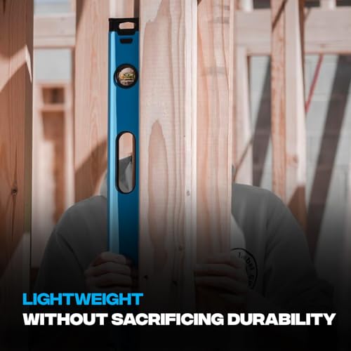 OX Tools Trade Series 2ft Non Magnetic Box Beam Levels - 24 inch Level Aluminum Body Level Hand Tools - Magnified Vials, Shock Absorbing End Cap, Soft Grip Handle Leveler Tool OX-T024206 - Image 3