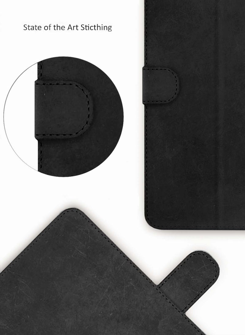 Wtech Huawei MatePad 11.5 S 2024 (11.5 Inch) / Honor Pad V9 2024 PU Leather Magnetic Closure Flip Case Cover - Black - Image 5