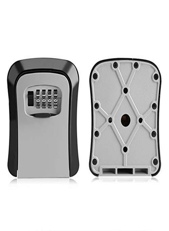 4 Digit Metal Outdoor Safe Key Box Storage Organizer