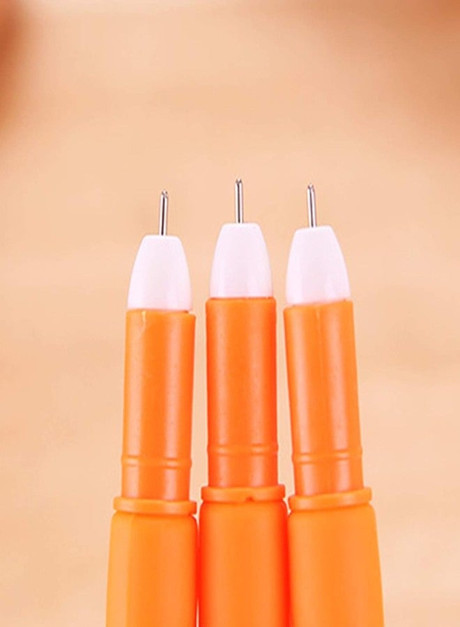 YSSZAM 3 Pc Orange School Company Writing Gel Pen, Creative Classic Cute to Write Smoothly Funny Carrot 0.5mm Black Gel Ink Writing Pen Office School Supply Creative Gift - Image 4