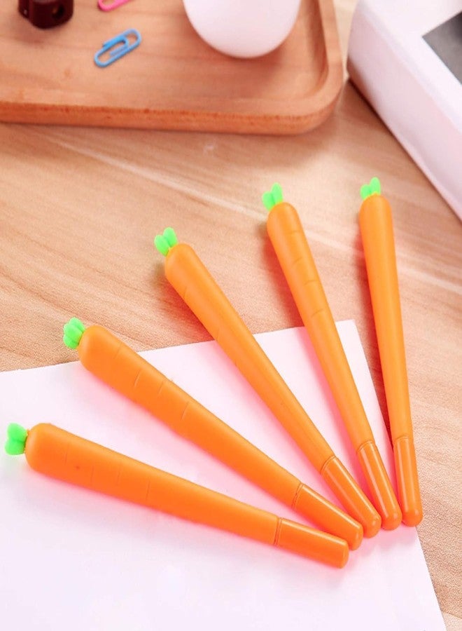 YSSZAM 3 Pc Orange School Company Writing Gel Pen, Creative Classic Cute to Write Smoothly Funny Carrot 0.5mm Black Gel Ink Writing Pen Office School Supply Creative Gift - Image 3