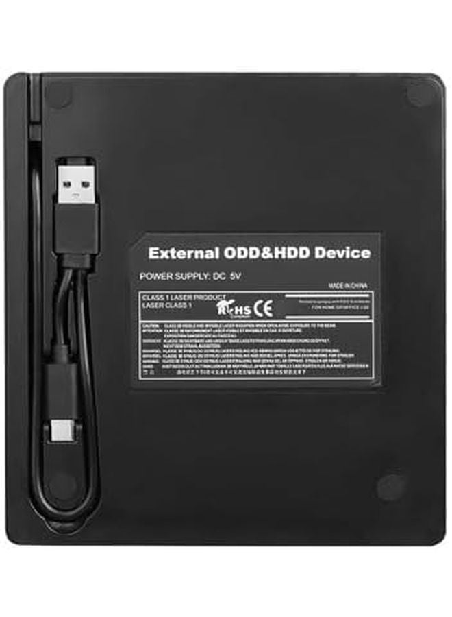 External Portable Disc Burner for Laptop Plug and Play with USB Cable and Card Slot - Image 5