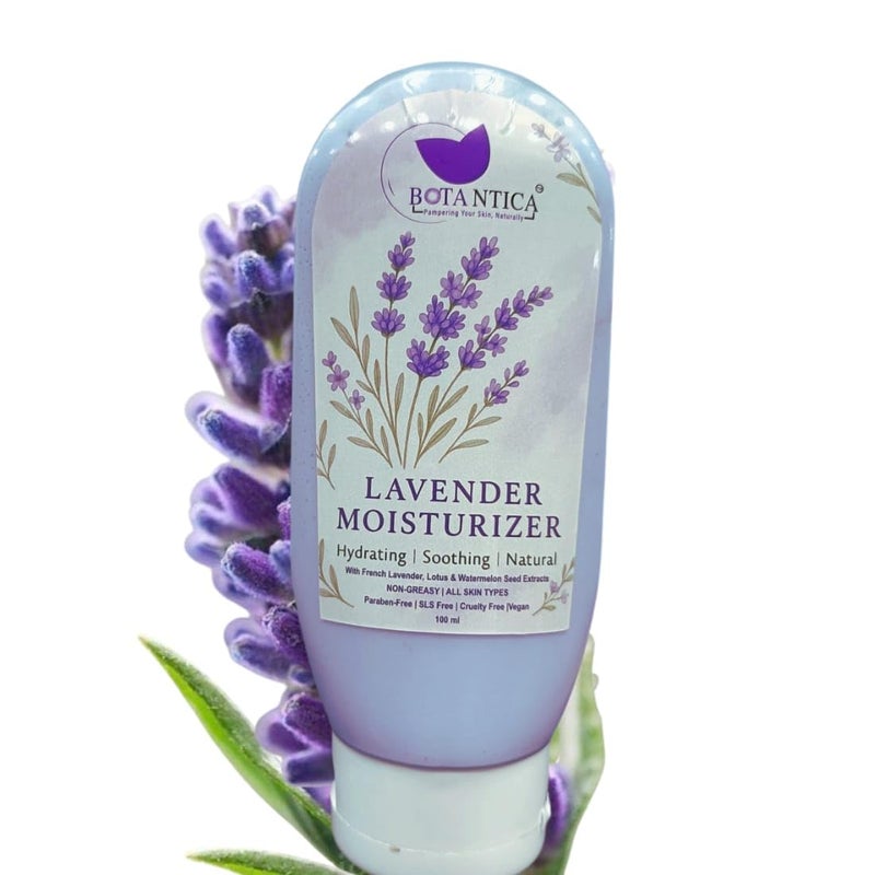 BOTANTICA Lavender Moisturizing Body Lotion With Germ Shield| Infused With Lavender Oil| Daily Use Hand & Body Lotion With Natural Floral Extracts For Women| 125ml - Image 1