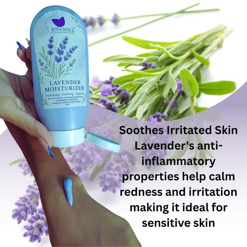 BOTANTICA Lavender Moisturizing Body Lotion With Germ Shield| Infused With Lavender Oil| Daily Use Hand & Body Lotion With Natural Floral Extracts For Women| 125ml - Image 3