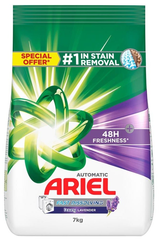 اريال مسحوق غسيل سريع الذوبان برائحة اللافندر 7 كجم