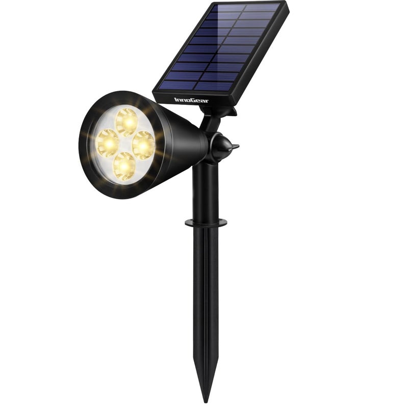 InnoGear Solar Spot Lights Outdoor Solar Lights Solar Spotlights Flag Pole Light Waterproof Landscape Lighting Outside for Flag Uplighting Backyard Patio Pathway Statue Palm Tree Sign Warm White - Image 2