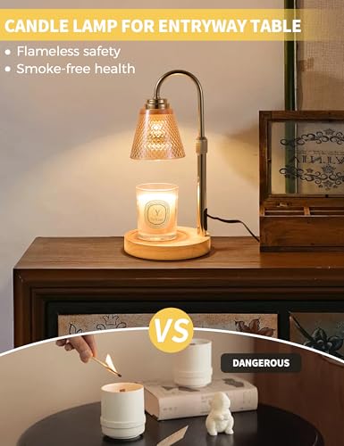 QUTADI Candle Warmer Lamp with Timer Dimmer, Birthday Gifts for Mom Women Friend Sister, House Warming Gifts, Wax Melt Warmer, Office Apartment Dorm Room Home Decor - Image 2