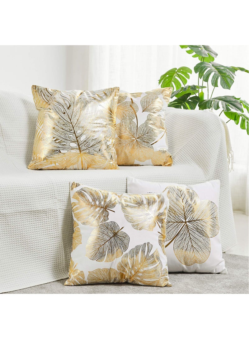 SYOSI Pillow Covers Set of 4, Modern Sofa Throw Pillow Cover, Decorative Outdoor Pillow Case for Couch Bed Car Home Sofa Couch Decoration - Image 1