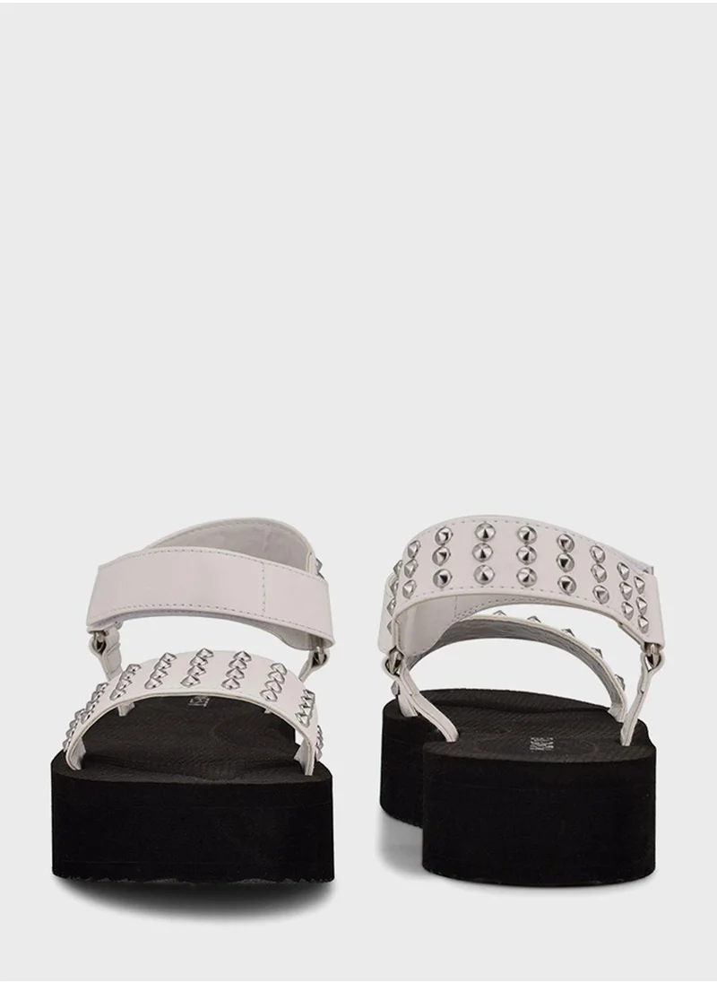 NINE WEST Multi Strap Wedge Sandals