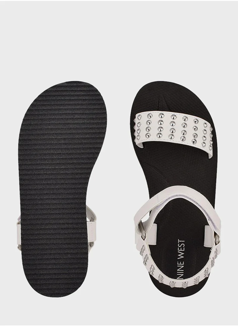 NINE WEST Multi Strap Wedge Sandals