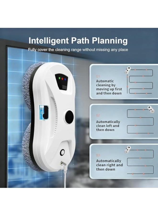ديفاكي روبوت تنظيف النوافذ ديفاكي نيكسا ألترا، قوة شفط 3000 باسكال، منظف زجاج أوتوماتيكي مع خزان مياه، جهاز تحكم عن بعد بالأشعة تحت الحمراء، بطارية أمان - Image 4