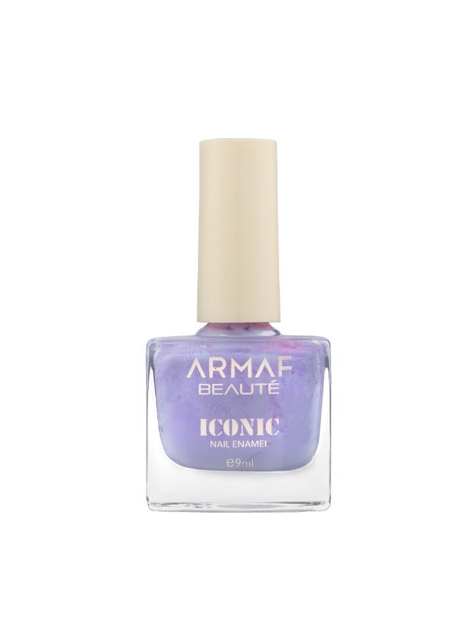 Armaf Beaute Iconic Nail Enamel 073 Misty Blue, 9ml | High Shine Nail Polish | Chip-Resistant Formula | Smooth Gloss Finish | Long-Lasting & Easy Application - Image 1