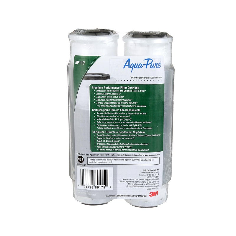 Aqua pure AquaPure AP117 3M Whole House Standard Sump Replacement Water Filter Dropin Cartridge 5541731 2pack