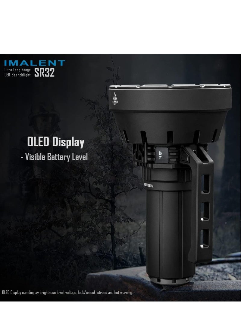 IMALENT - IMALENT SR32 The Most Powerful Torch in the World 2023, Military Torch 120,000 Lumens Long Range 2050 m, 32pcs CREE XHP50.3 HI LED Best Equipment for Caving and Fishing - Image 1