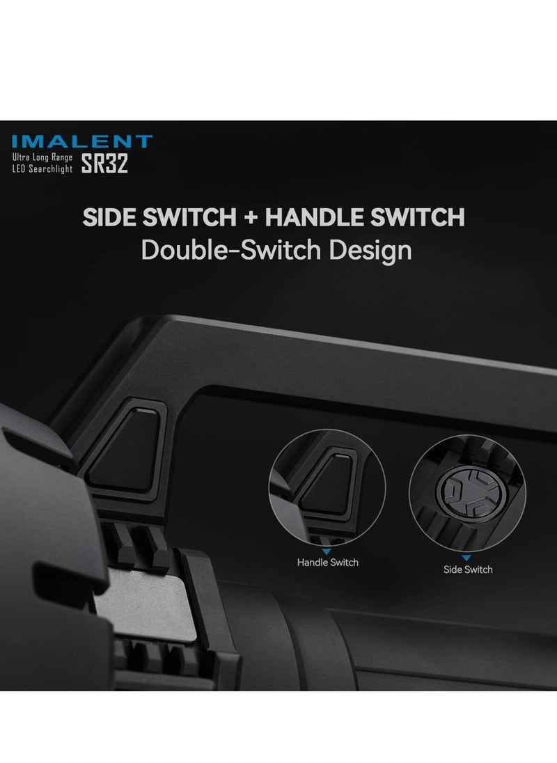 IMALENT - IMALENT SR32 The Most Powerful Torch in the World 2023, Military Torch 120,000 Lumens Long Range 2050 m, 32pcs CREE XHP50.3 HI LED Best Equipment for Caving and Fishing - Image 1