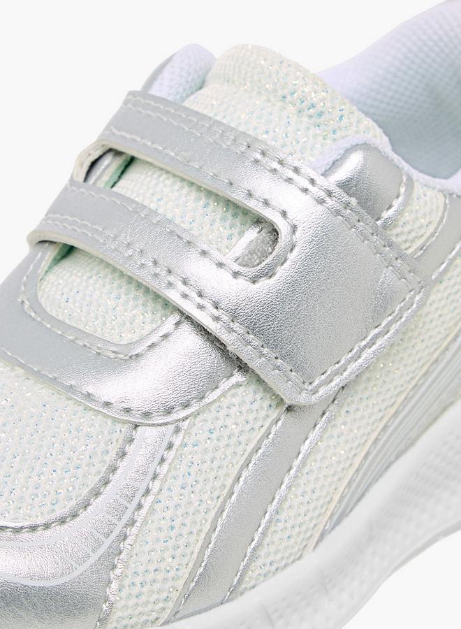 Barefeet Girls Panelled Hook and Loop Sneakers - Image 4