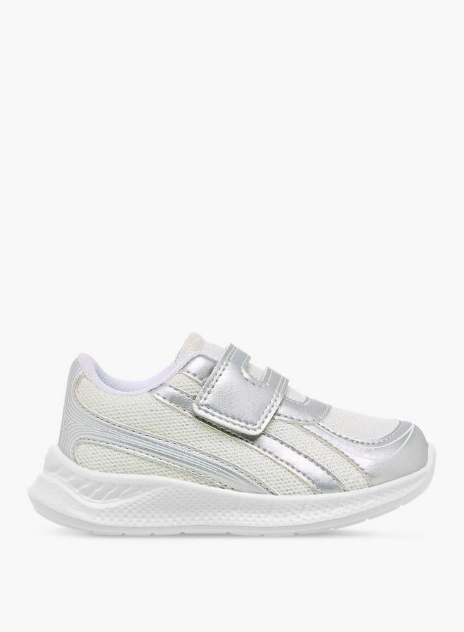 Barefeet Girls Panelled Hook and Loop Sneakers - Image 1