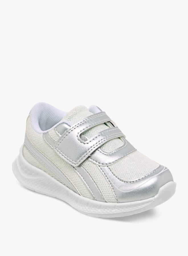 Barefeet Girls Panelled Hook and Loop Sneakers - Image 2