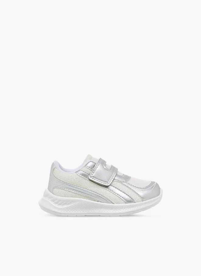 Barefeet Girls Panelled Hook and Loop Sneakers
