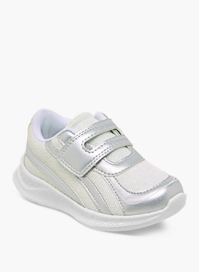 Barefeet Girls Panelled Hook and Loop Sneakers