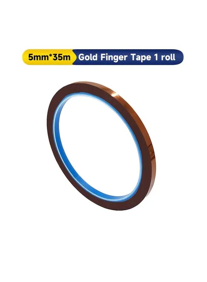 Golden Finger High Temperature Resistant Polyimide Tape 5mm 400C Heat Resistant Insulation - Image 1