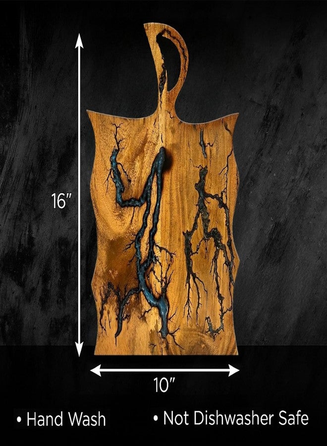 Cultured Creation - Charcuterie Board – Acacia Wood and Resin Cheese Board - Grazing Platter and Serving Tray for Entertaining - Wedding & Housewarming Gift - Image 4