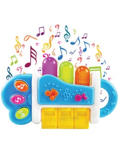 UKR Mini Musical Toy Trumpet for Toddlers – Baby Music Instrument with Lights & Sound | Educational Toy for Boys & Girls | Kids Music Toy for Early Learning (Yellow) | Fun Interactive Trumpet Toy for Toddlers & Preschoolers