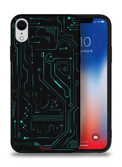 Apple iPhone XR Protective Case Digital Art Circuits Minimalism Multiple Display