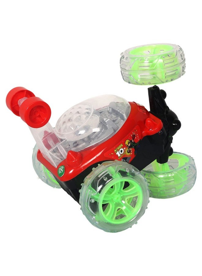 جويال سيارة جويال البهلوانية القابلة لإعادة الشحن، مزودة بجهاز تحكم عن بعد، تدور بزاوية 360 درجة، مع موسيقى وأضواء، للأطفال من عمر سنتين فما فوق - متعددة الألوان - Image 1