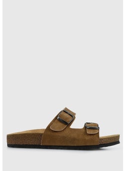 eclipse Mink Leather Women's Slippers  - Image 1