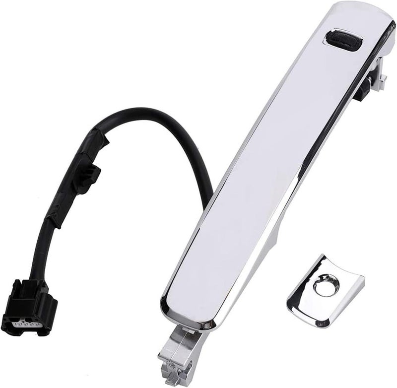 Yikesai Exterior Chrome Door Handle Front Left Driver Side with Key Hole Smart Entry Keyless Compatible with 20102013 Nissan Rogue Replaces 80640CZ31B 80640CZ31A 80645CA000