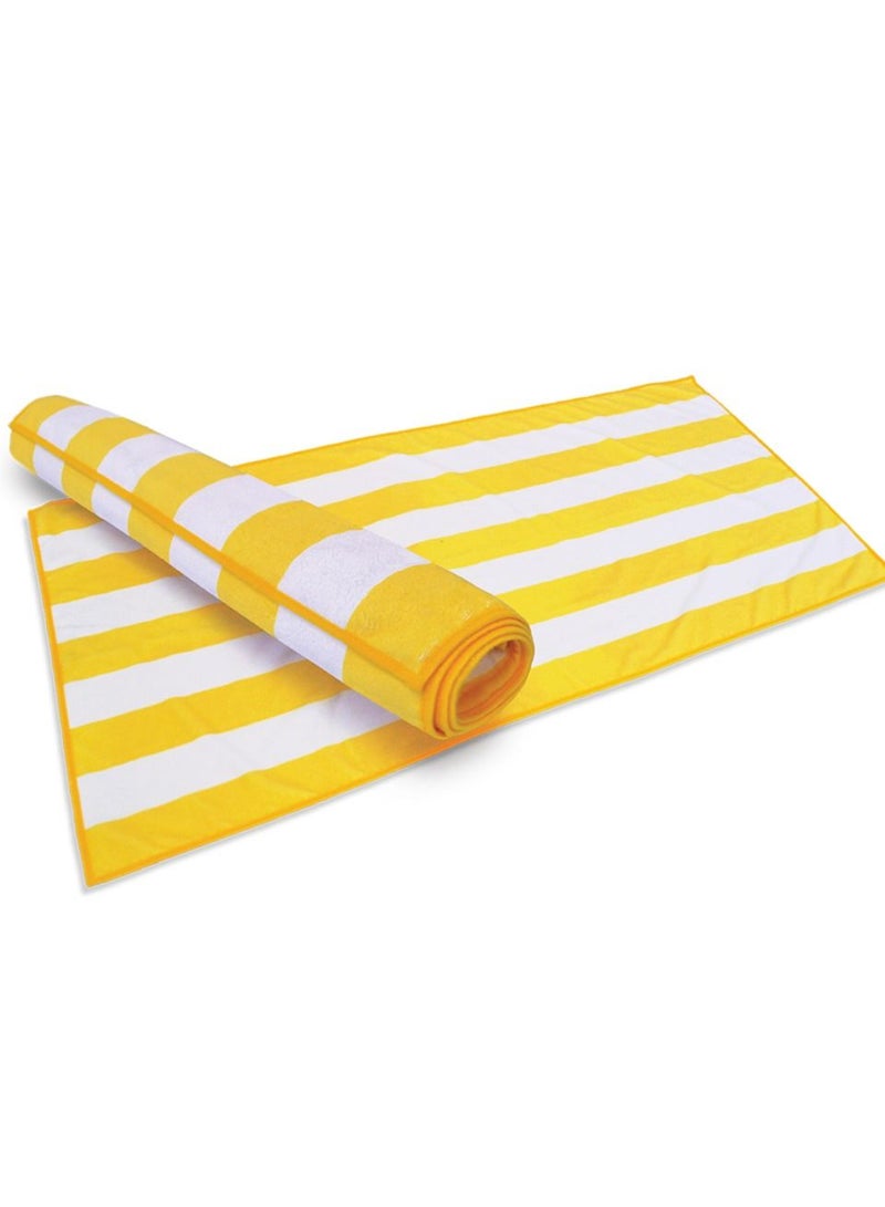 BYFT Petunia (Yellow & White) Luxury Pool Towel (90 x 180 Cm-Set of 1) 100% Cotton, Highly Absorbent and Quick dry, Classic Hotel and Spa Quality Bath Linen-600 Gsm - Image 5