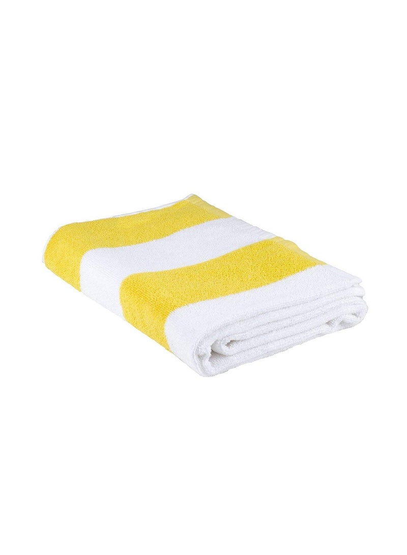 BYFT Petunia (Yellow & White) Luxury Pool Towel (90 x 180 Cm-Set of 1) 100% Cotton, Highly Absorbent and Quick dry, Classic Hotel and Spa Quality Bath Linen-600 Gsm - Image 2