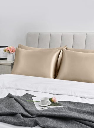 2PCS Satin Pillowcase for Hair and Skin-Soft  Silky Pillow Covers for Sleeping-Satin Pillow Covers with Envelope Closure - view 2