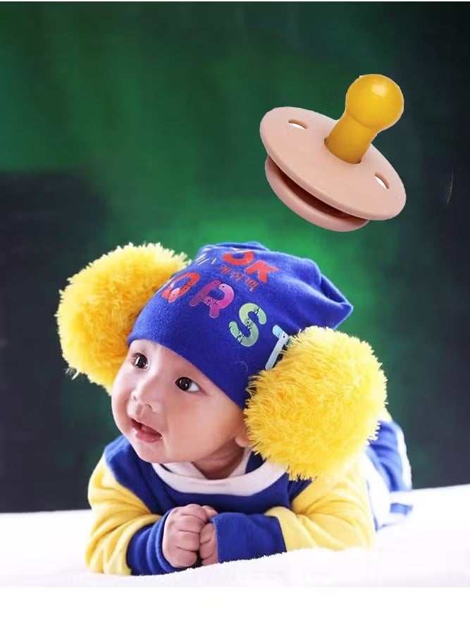 Concretization 1 Piece Latex Pacifier for Baby 0-6 Months Pink - Image 3