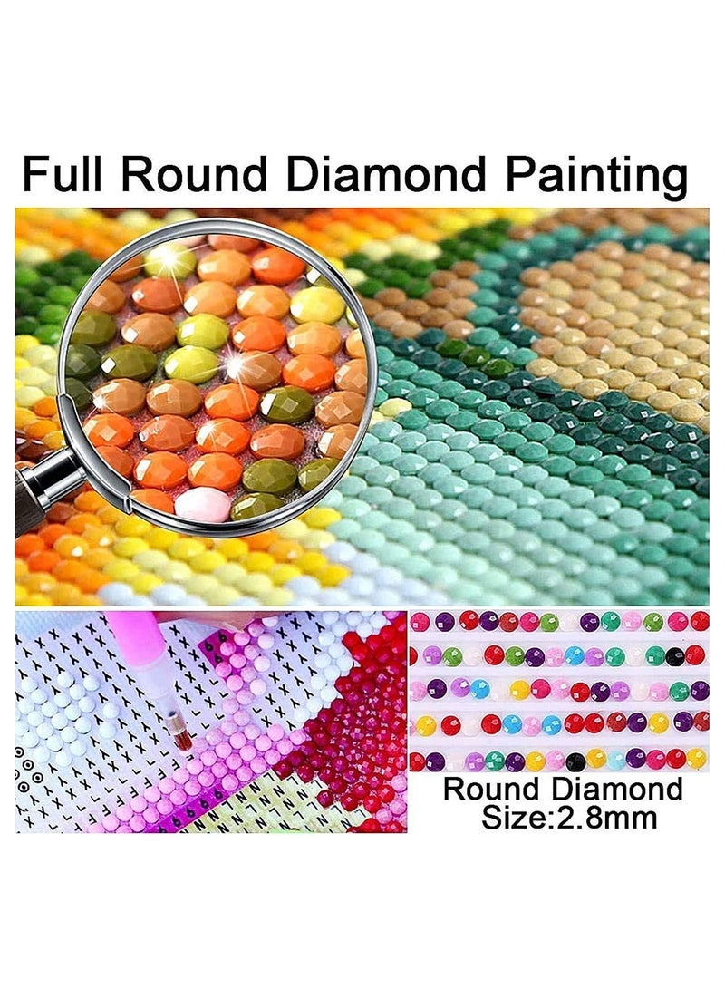 SYOSI DIY 5D Diamond Painting by Number Kits 12X16", Kids and Adults Paint Diamonds Full Kit, Painting Cross Stitch, DIY Diamond Art Painting for Wall Decorations (Harry Potter and Hogwarts) - Image 4