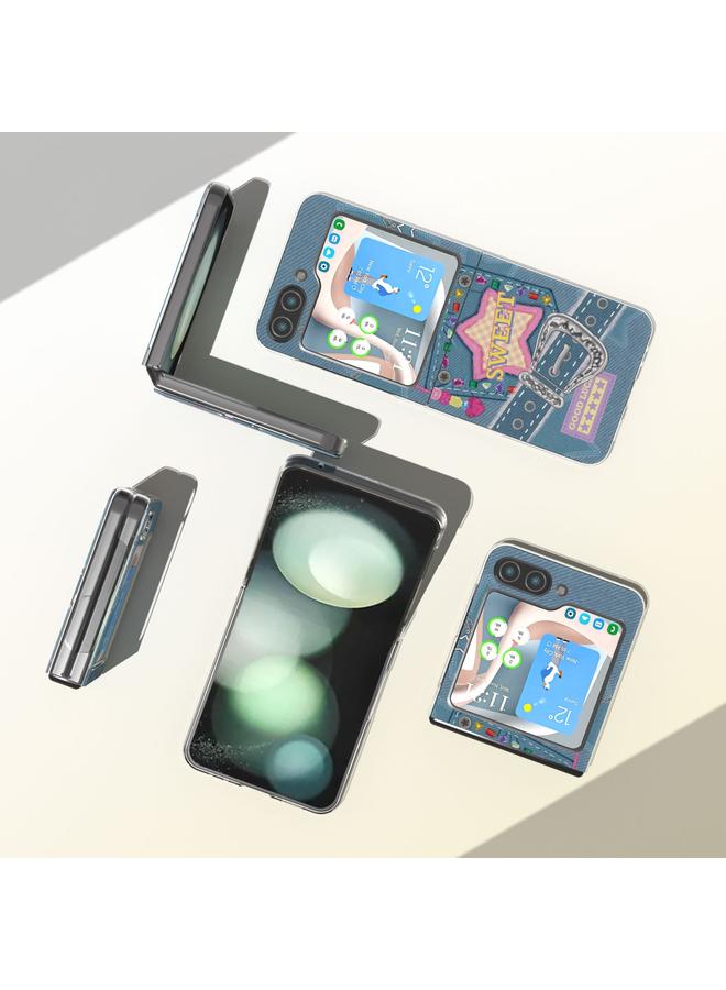 اس-توب جراب لهاتف Samsung Galaxy Z Flip5 بنمط مطبوع عليه رسومات - Image 4