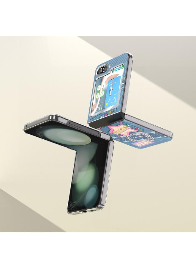 اس-توب جراب لهاتف Samsung Galaxy Z Flip5 بنمط مطبوع عليه رسومات - Image 3