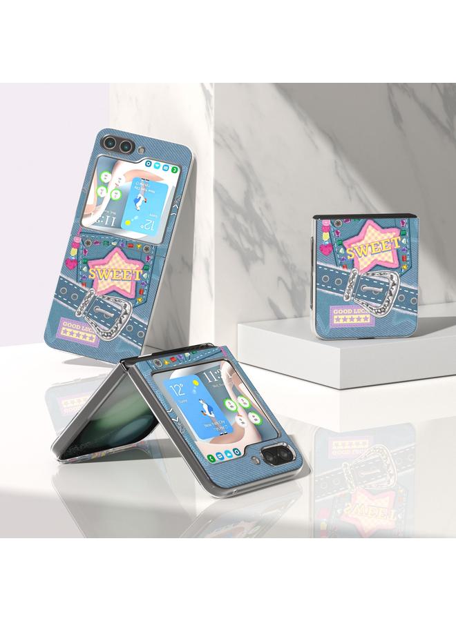 اس-توب جراب لهاتف Samsung Galaxy Z Flip5 بنمط مطبوع عليه رسومات - Image 2