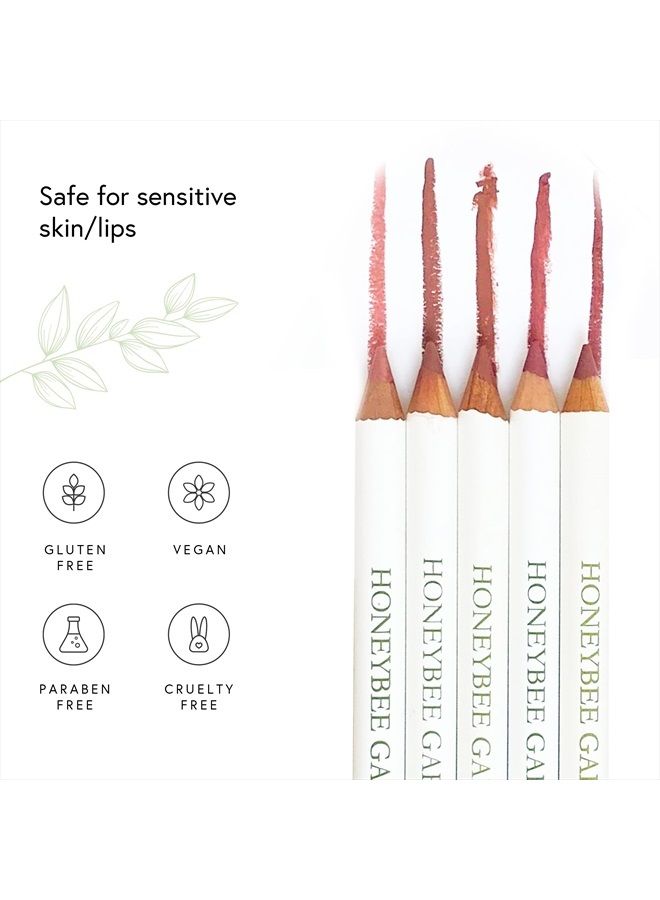 Honeybee Gardens Irresistible Red Lip Liner Pencil,Fantasy (deep red berry) Ultra-Soft Yet Weightless On Lips - Gluten Free, Vegan, Cruelty Free, Paraben Free - Image 5